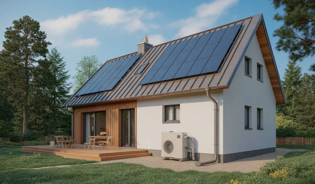 Comment combiner panneaux solaires et pompe à chaleur pour une maison basse consommation
